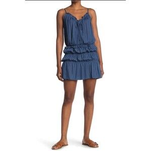 Zoe Dot mini boho dress singed Jacquard Nordstrom size L NWT